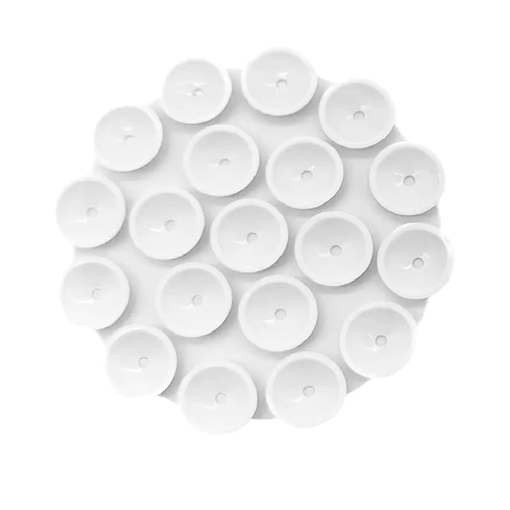 TechSuit Suport Techsuit Phone (SW-CUP), Suction Pad for Selfies, Silicone, Adhesive Mount, Round Shape, Alb