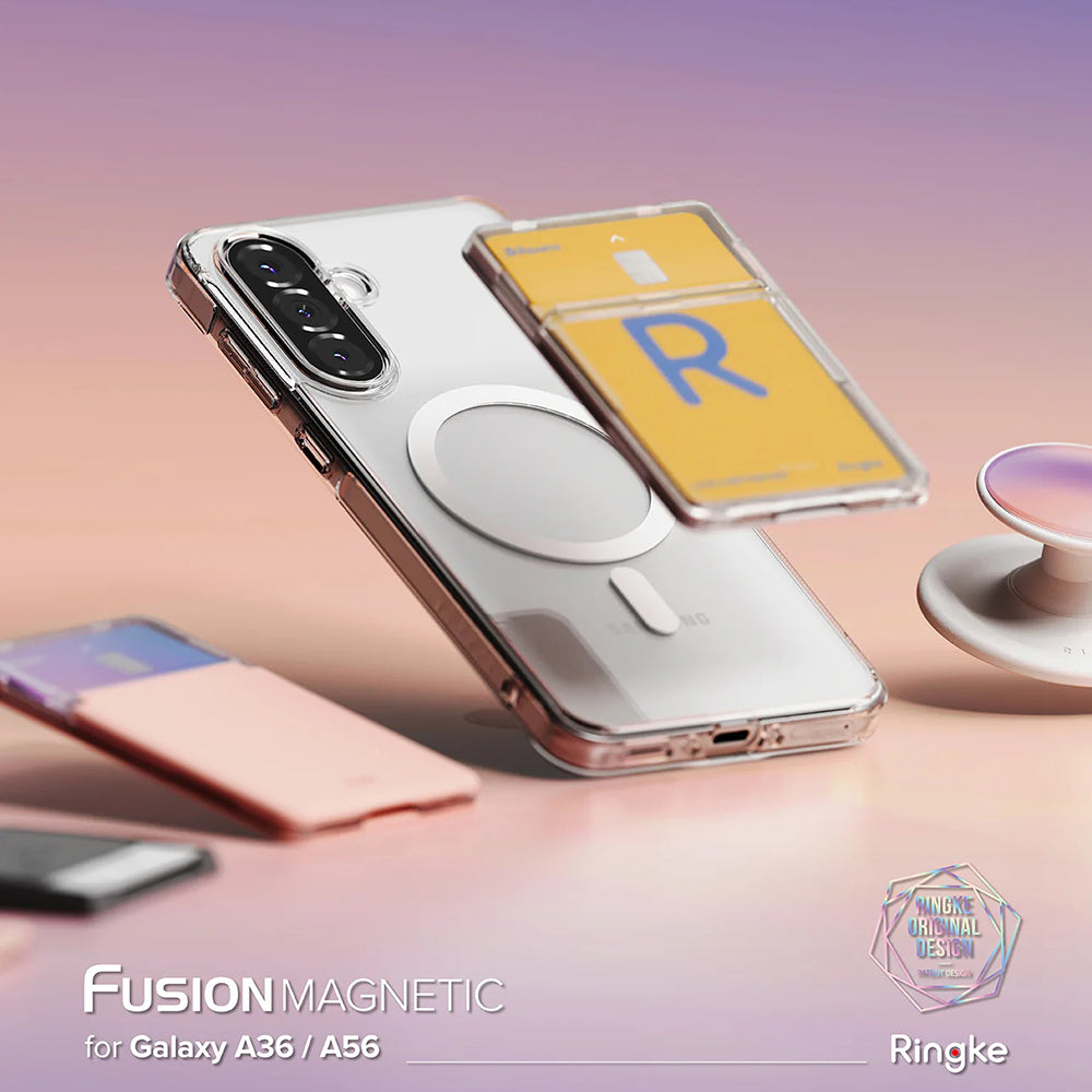 Ringke Husa de protectie Ringke Fusion MagSafe compatibil cu Samsung Galaxy A36 5G / A56 5G, Transparent – imagine 3