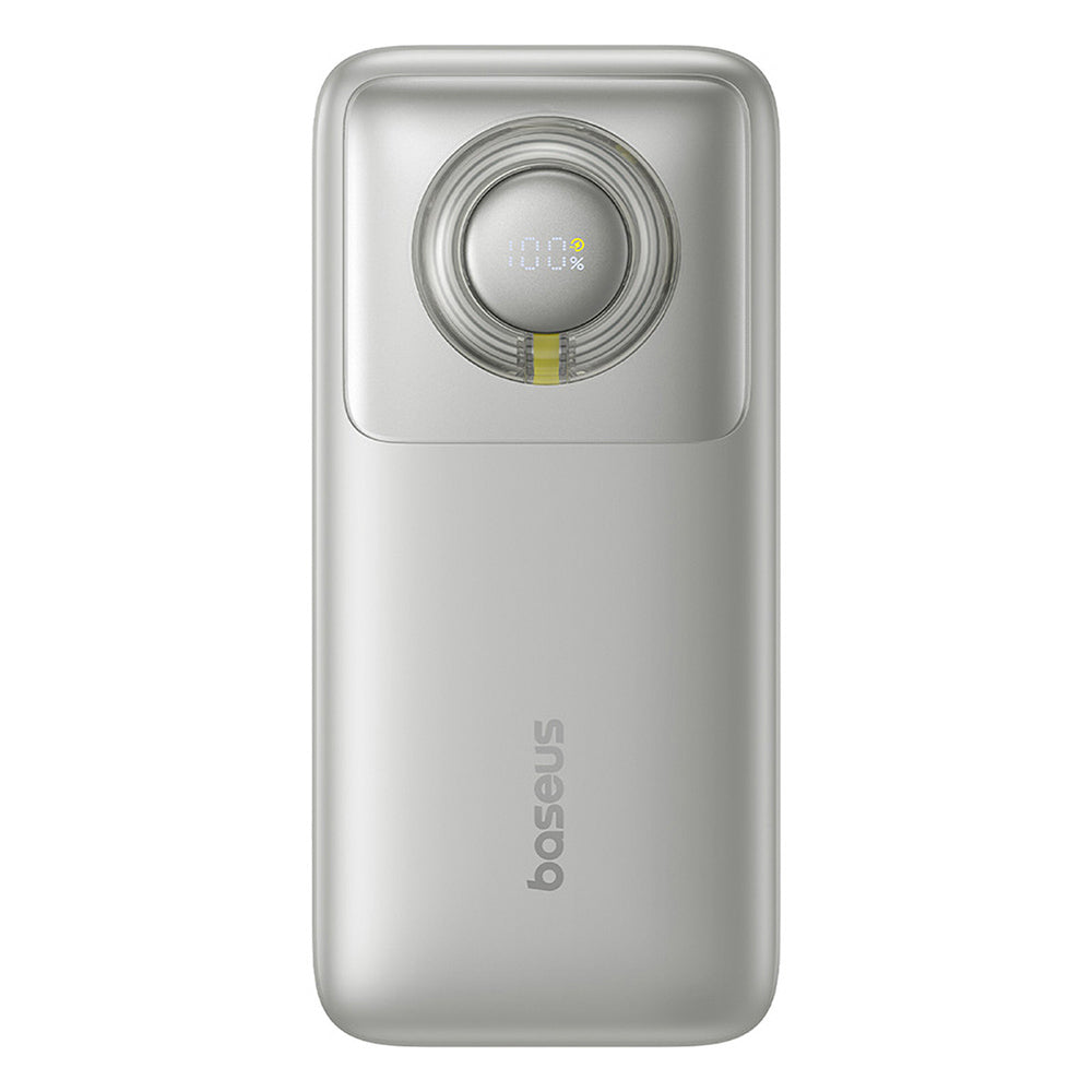 Baseus - Power Bank Free2Pull (P10073700843-00) - with Retractable USB-C Cable, Type-C, Display, 20000mAh, 65W, 0.7m - G