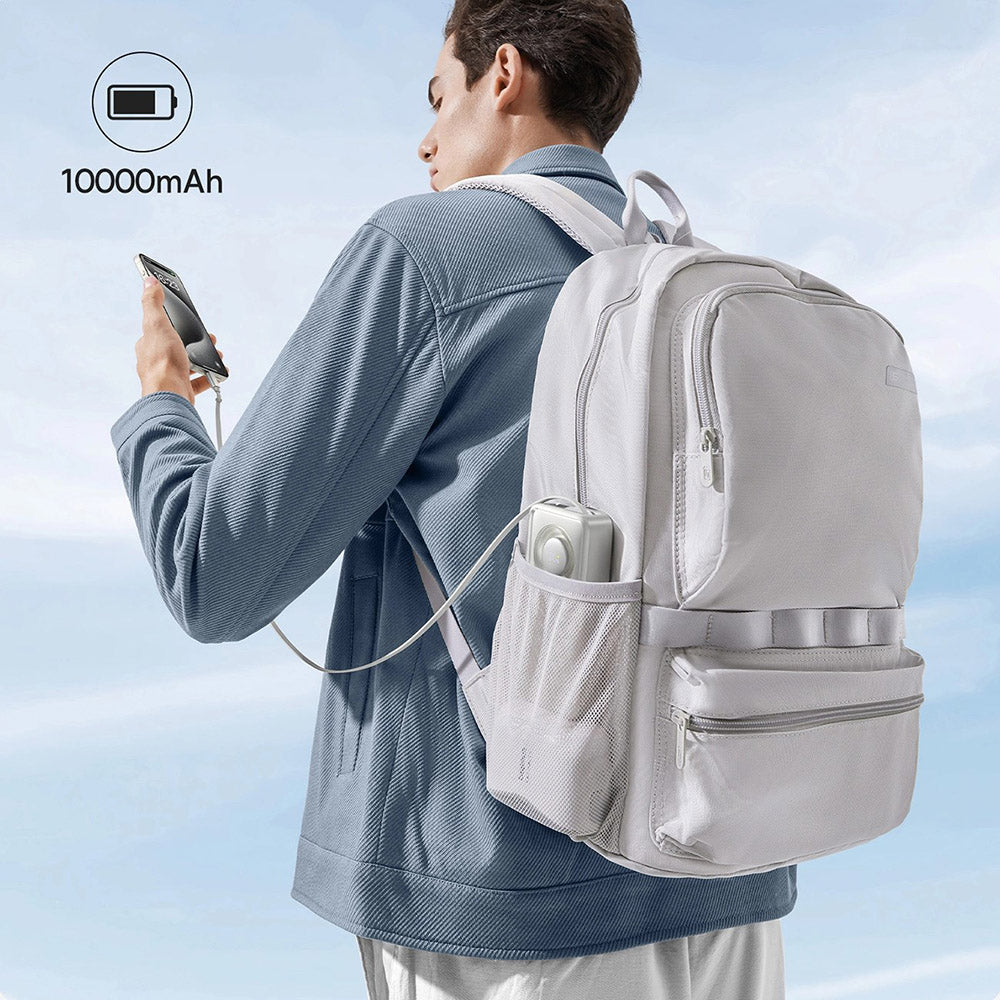 Baseus - Power Bank Free2Pull (P10073701843-00) - with Retractable USB-C Cable, Type-C, Display, 10000mAh, 30W, 0.7m - G