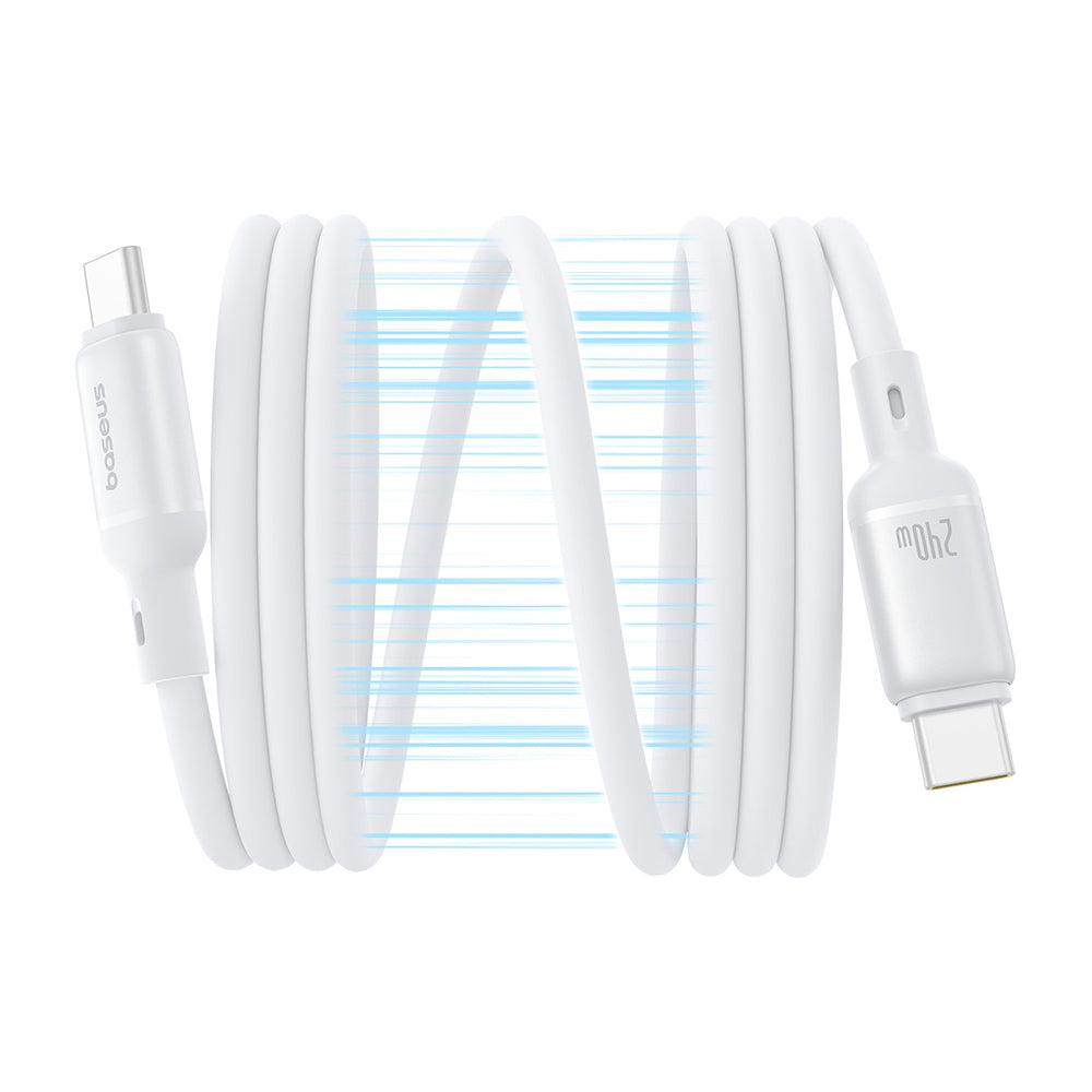 Baseus - Data Cable PicoGo (P10376800211-00) - Magnetic, Type-C to Type-C, 240W, Fast Charging, 480Mbps, Silicone, 1m - 