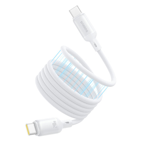 Baseus - Data Cable PicoGo (P10376800211-00) - Magnetic, Type-C to Type-C, 240W, Fast Charging, 480Mbps, Silicone, 1m - 