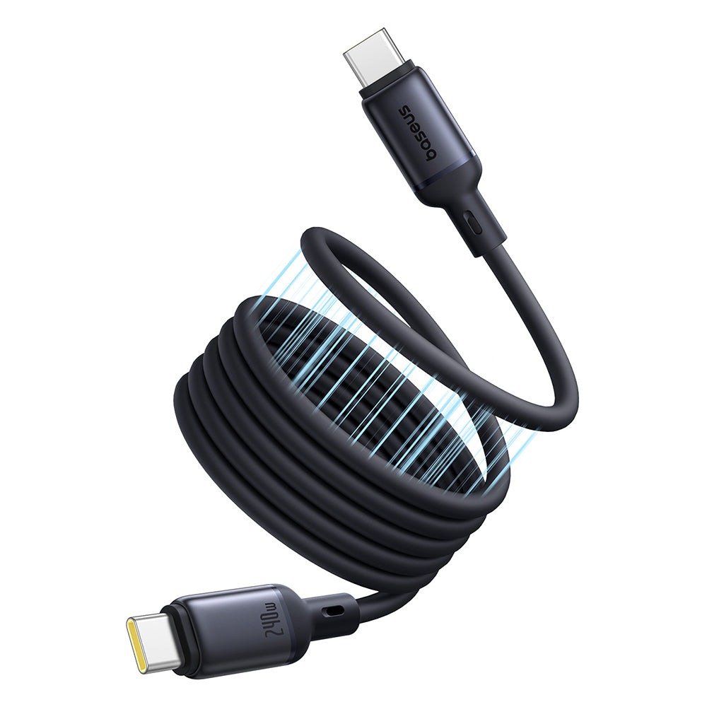 Baseus - Data Cable PicoGo (P10376800121-00) - Magnetic, Type-C to Type-C, 240W, Fast Charging, 480Mbps, Silicone, 1m - 