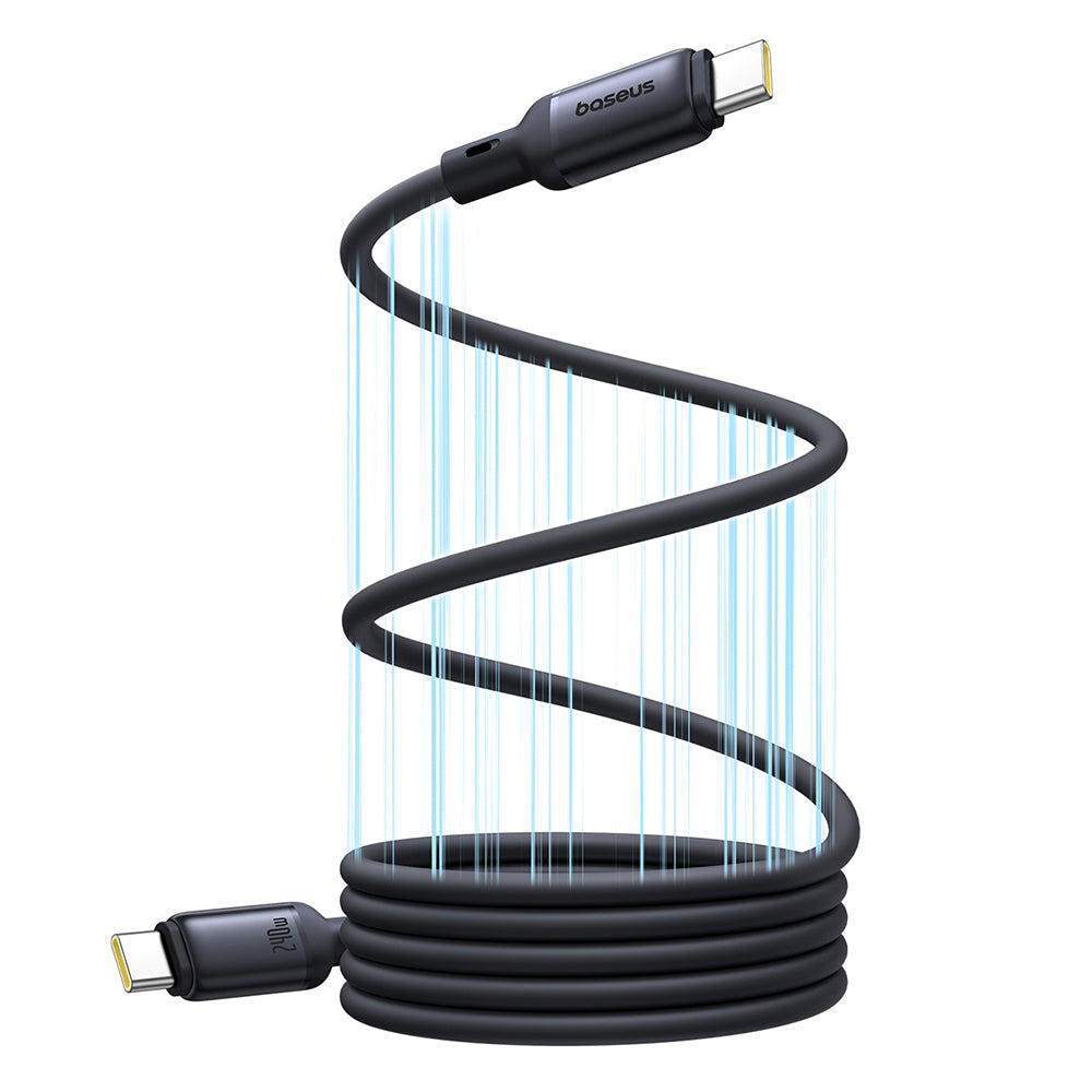 Baseus - Data Cable PicoGo (P10376800121-00) - Magnetic, Type-C to Type-C, 240W, Fast Charging, 480Mbps, Silicone, 1m - 