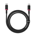 Baseus - Data Cable Dura Series (P10377803U01-01) - for MacBook, Type-C, Fast Charge, PD 100W, 480Mbps, 1m - Red / Black