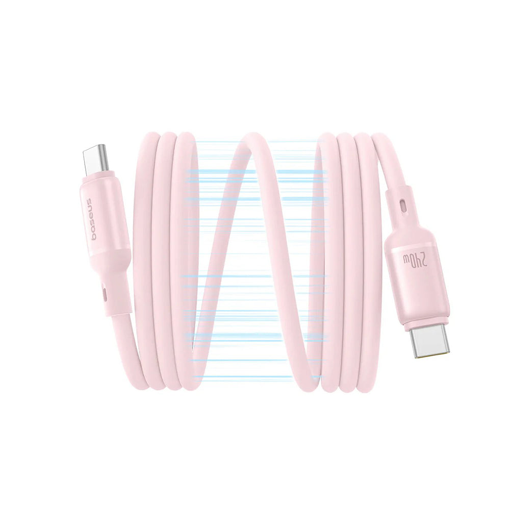 Baseus - Data Cable PicoGo (P10376800411-00) - Magnetic, Type-C to Type-C, 240W, Fast Charging, 480Mbps, Silicone, 1m - 