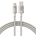 Baseus - Data Cable Titanium (P10378102G21-02) - USB to Type-C 100W, Fast Charging, 480Mbps, Naylon, 2m - Silver