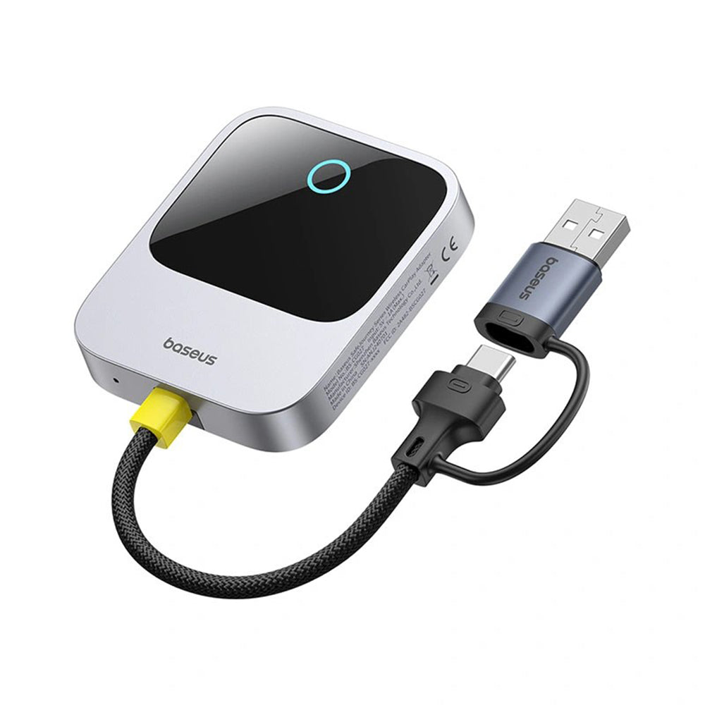 Baseus - CarPlay Adapter Safe Journey Series (C10745100813-00) - with USB-C to USB Cable, Bluetooth 5.0, Voice Control -