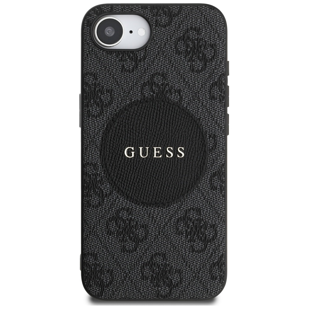 Guess - 4G Circle Classic Logo MagSafe (GUHMPSE4P4PGRSGK) - iPhone 16e / iPhone 17e - Black