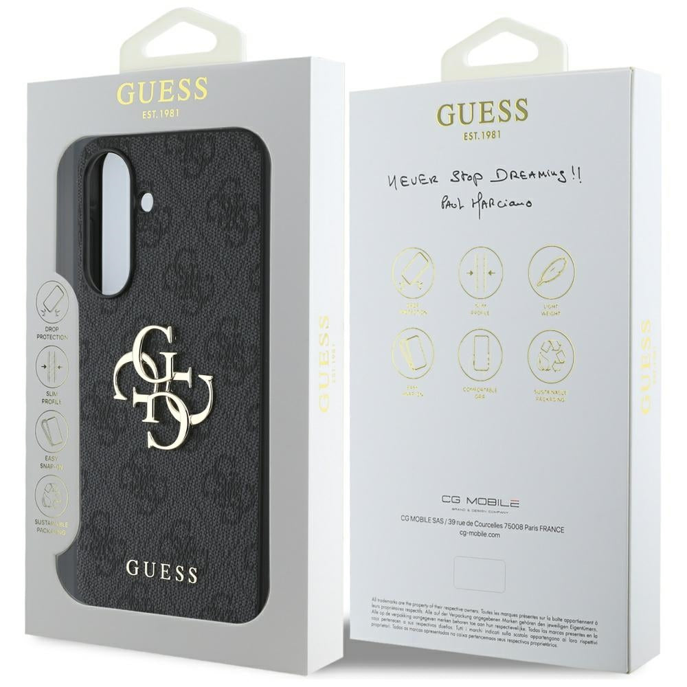 Husa de protectie Guess Hardcase 4G compatibil cu Samsung Galaxy A56 5G, Negru