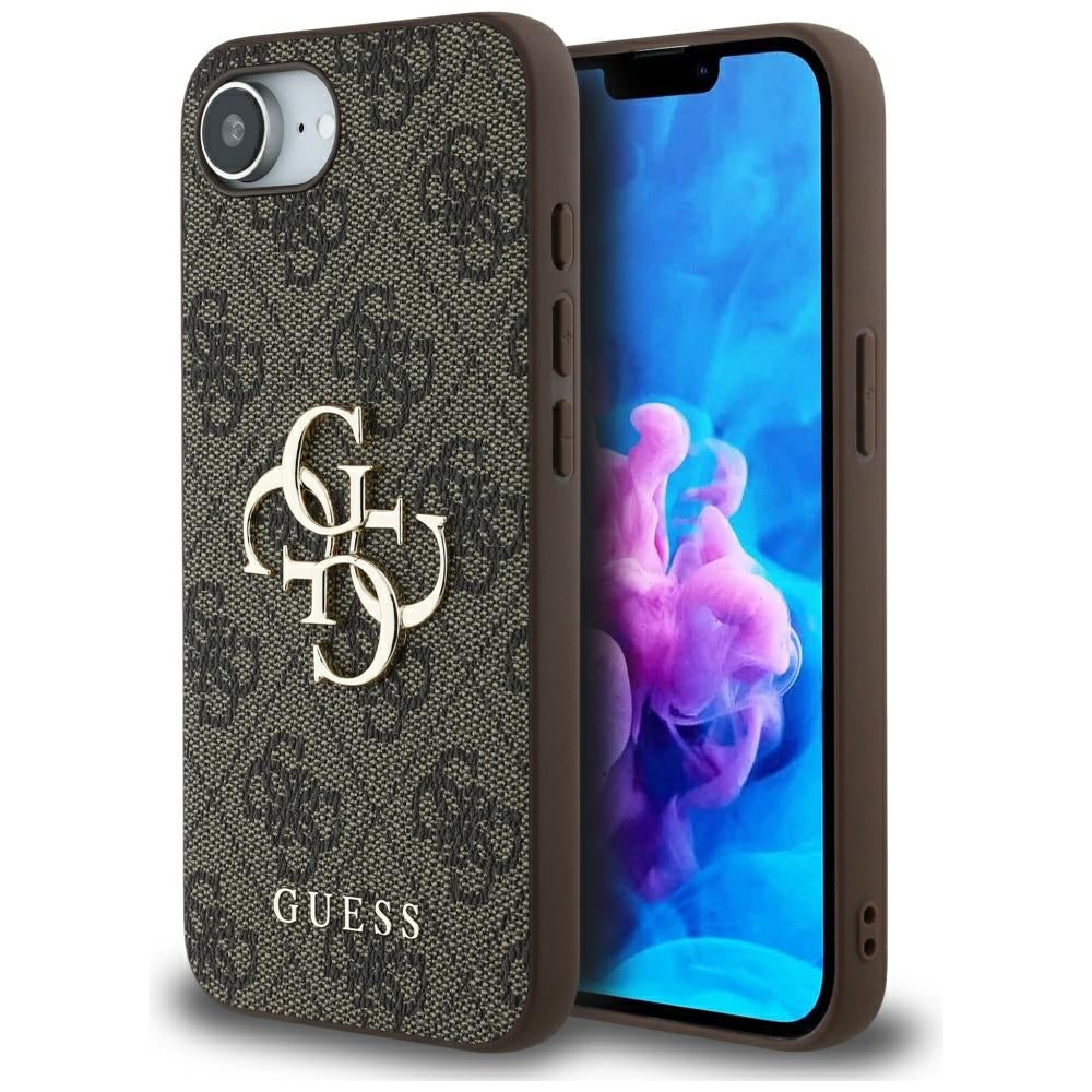 Husa pentru iPhone 16e / iPhone 17e - Guess Hardcase 4G Big Logo (GUHCPSE44GMGGR) - Black