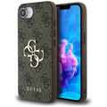 Husa pentru iPhone 16e / iPhone 17e - Guess Hardcase 4G Big Logo (GUHCPSE44GMGGR) - Black