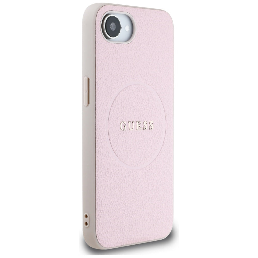 Guess - Grained Gold Ring MagSafe (GUHMPSE4PGHSMMP) - iPhone 16e / iPhone 17e - Pink