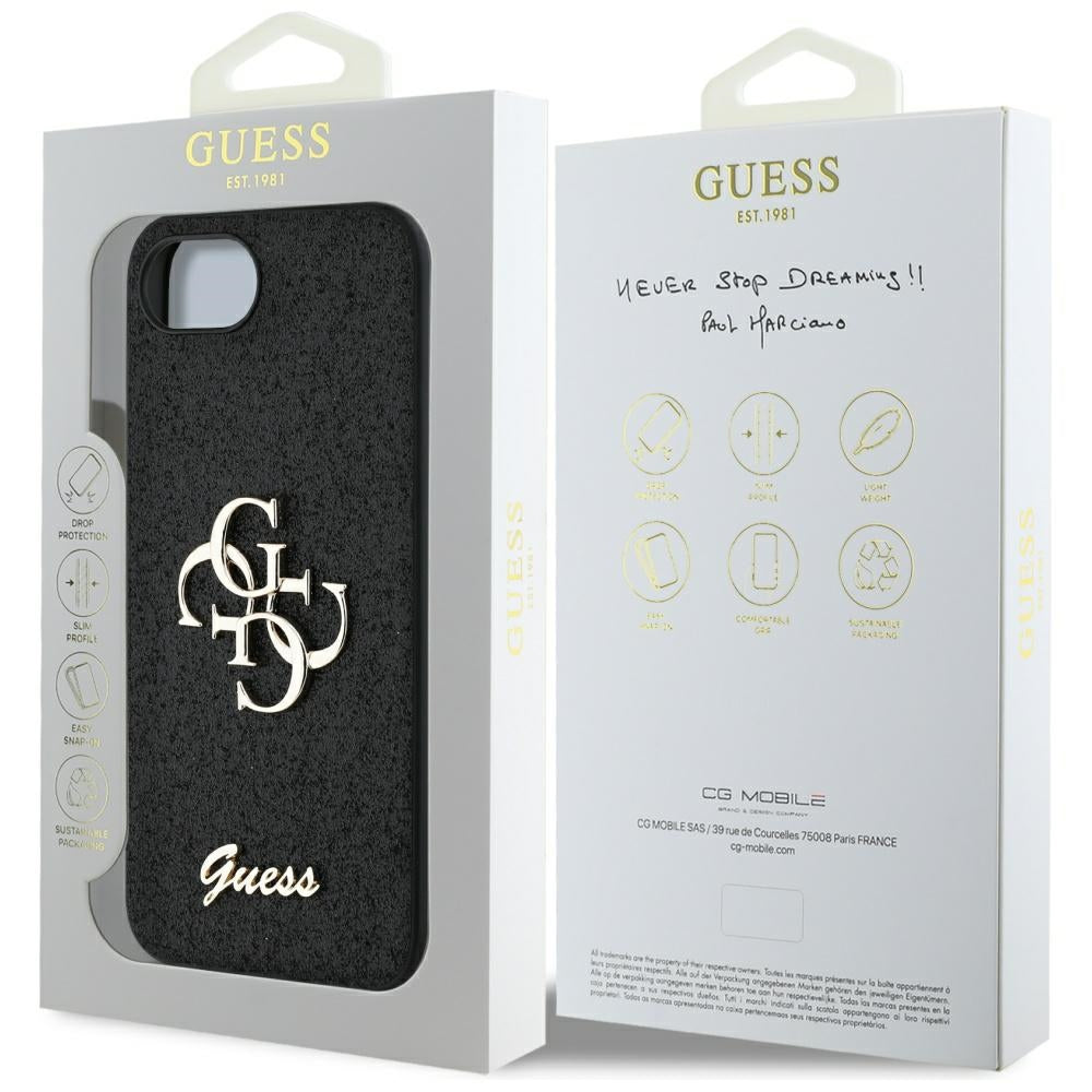 Guess - Glitter Fixed Big 4G (GUHCPSE4HG4SGK) - iPhone 16e / iPhone 17e - Black