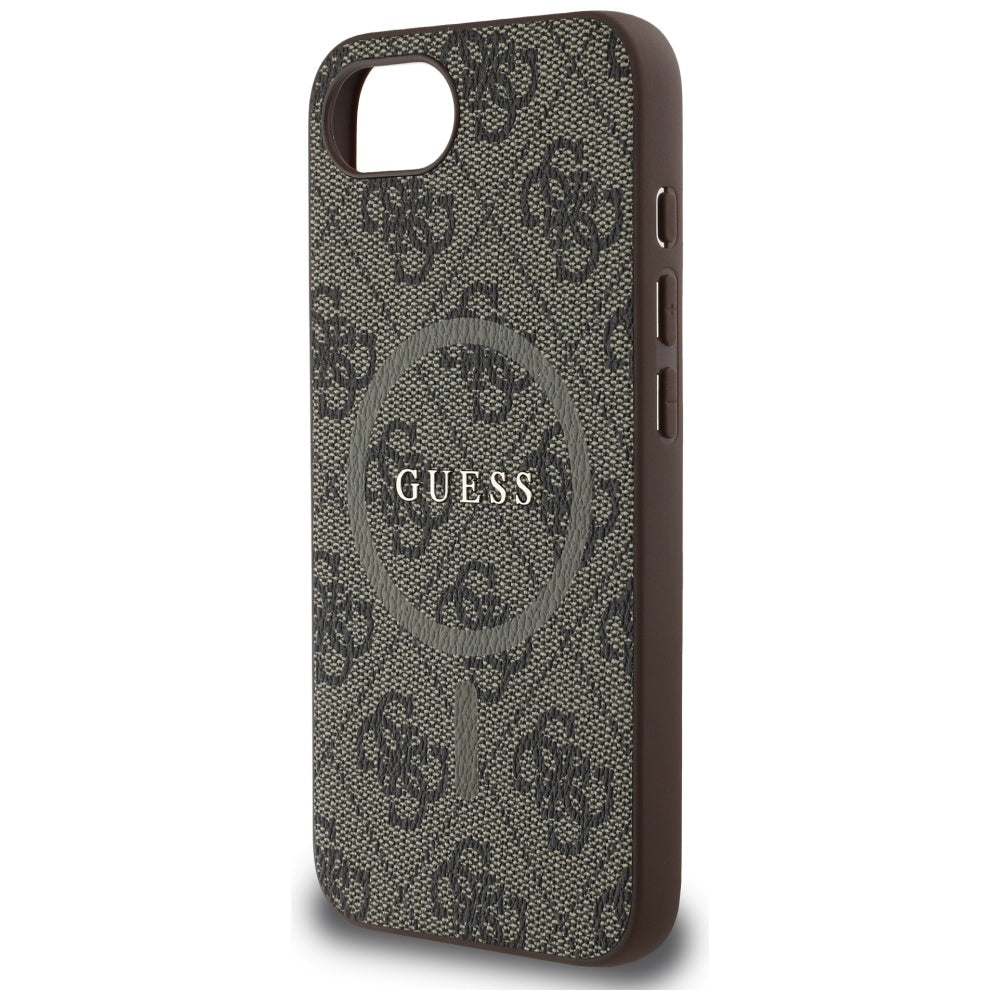 Guess - 4G Ring Classic Logo MagSafe (GUHMPSE4G4GFRW) - iPhone 16e / iPhone 17e - Brown