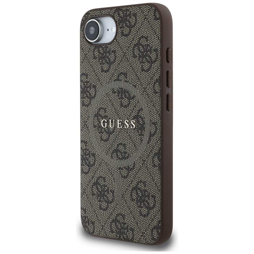 Guess - 4G Ring Classic Logo MagSafe (GUHMPSE4G4GFRW) - iPhone 16e / iPhone 17e - Brown