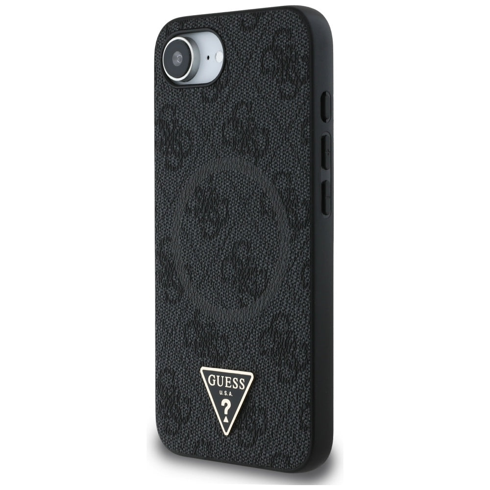 Guess - 4G Ring Triangle Logo MagSafe (GUHMPSE4P4TDPK) - iPhone 16e / iPhone 17e - Black