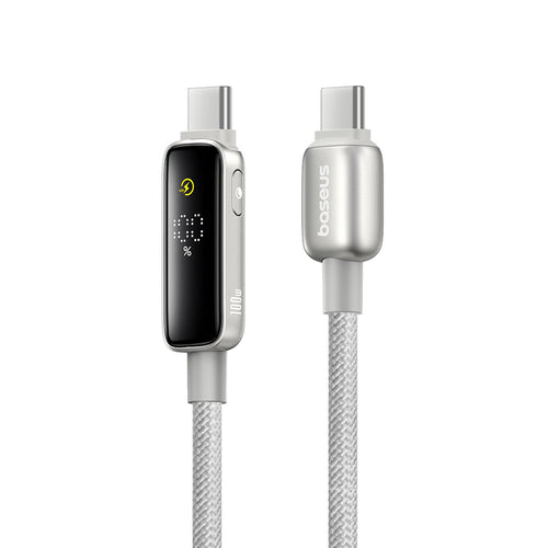 Baseus - Data Cable Vipow (P10381802851-00) - Type-C, Fast Charging, Display, Sleep Mode, 100W, 1m - Galaxy Natural Tita