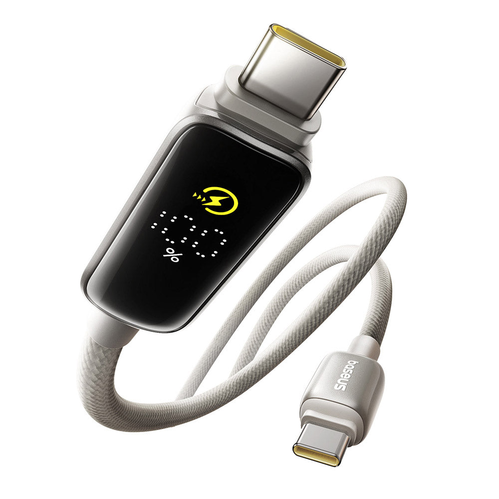 Baseus - Data Cable Vipow (P10381802851-01) - Type-C, Fast Charging, Display, Sleep Mode, 100W, 2m - Galaxy Natural Tita
