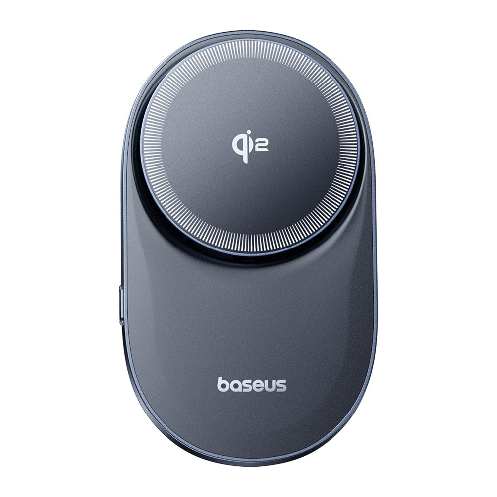 Baseus - Wireless Car Holder PrimeTrip VC1 Pro (C40169009123-00) - for Air Vent, Type-C, 15W, Qi2, with Cooling Fan - Bl