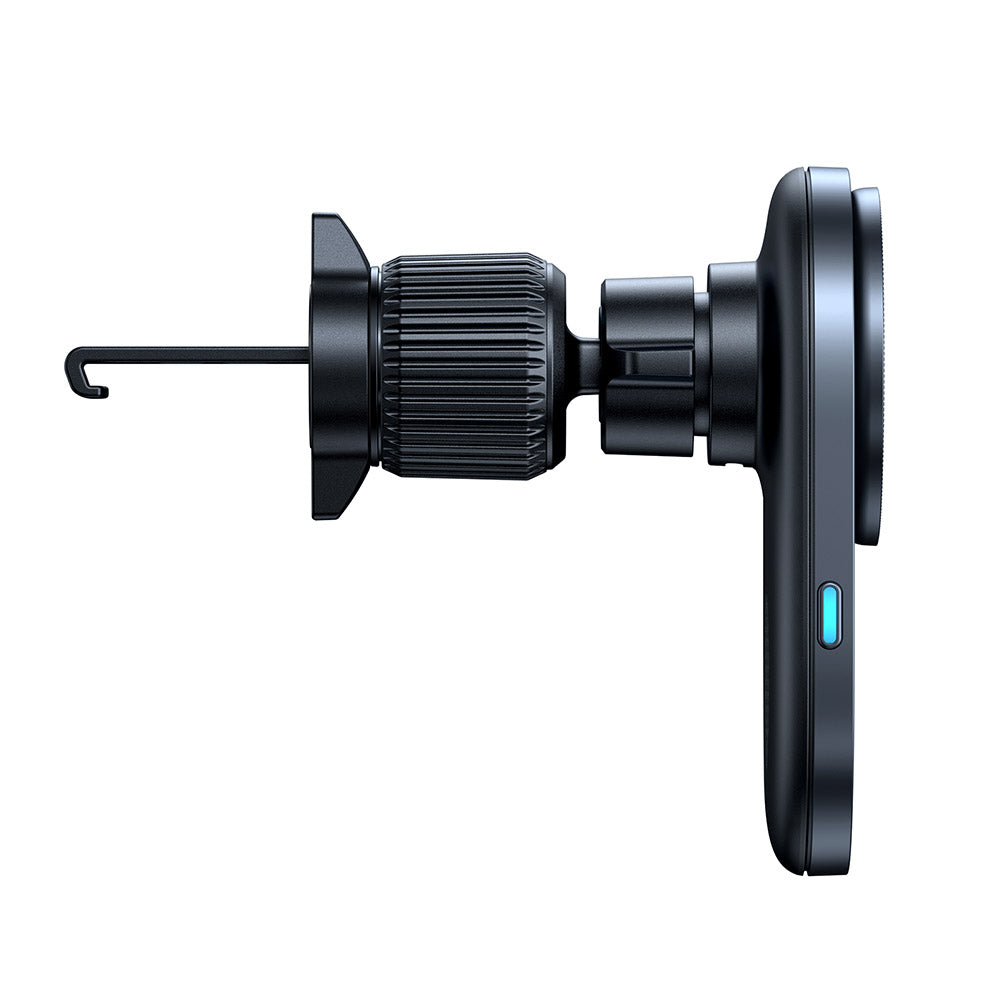 Baseus - Wireless Car Holder PrimeTrip VC1 Pro (C40169009123-00) - for Air Vent, Type-C, 15W, Qi2, with Cooling Fan - Bl