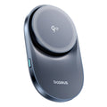 Baseus - Wireless Car Holder PrimeTrip VC1 Pro (C40169009123-00) - for Air Vent, Type-C, 15W, Qi2, with Cooling Fan - Bl