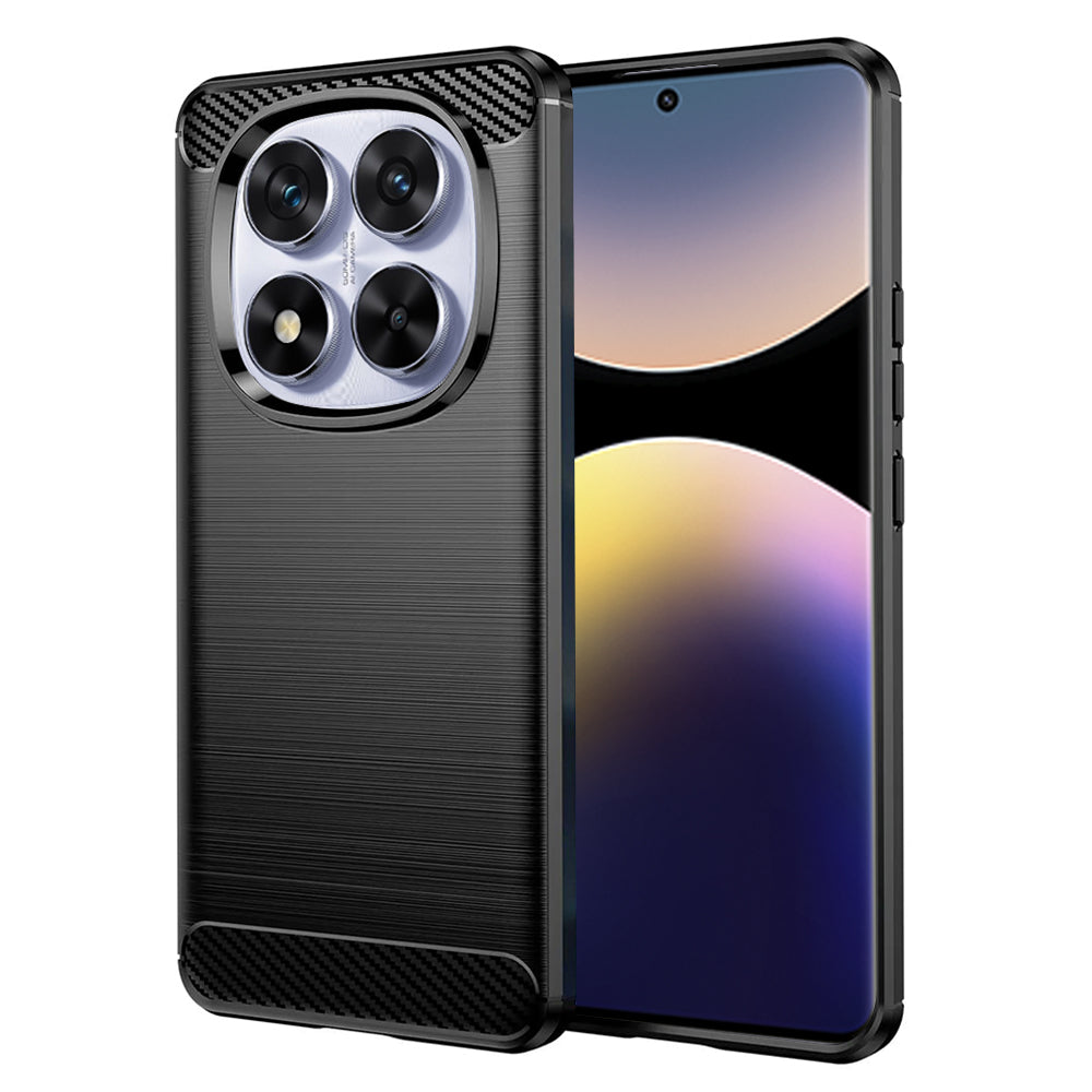 Techsuit - Carbon Silicone - Xiaomi Redmi Note 14 Pro 5G / Poco X7 - Black