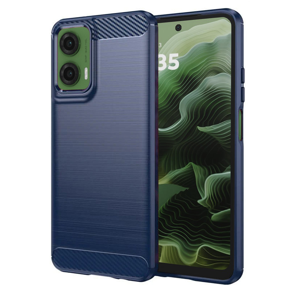 Techsuit - Carbon Silicone - Motorola Moto G35 - Blue