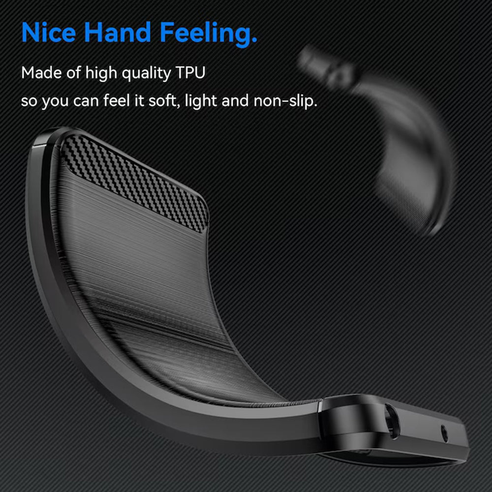 Techsuit - Carbon Silicone - Motorola Edge 50 Neo / Edge 60 Neo / Motorola ThinkPhone 25 - Black