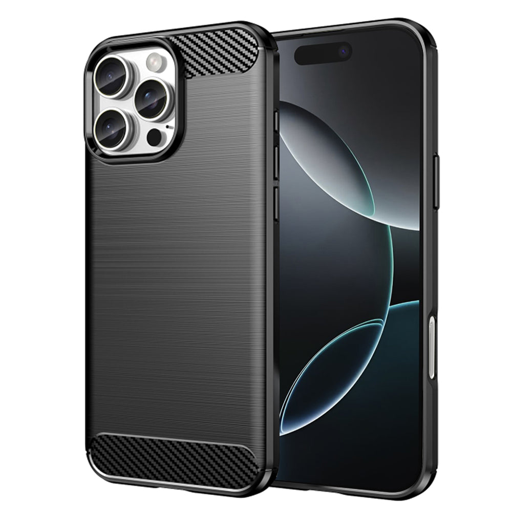 Techsuit - Carbon Silicone - iPhone 16 Pro - Black