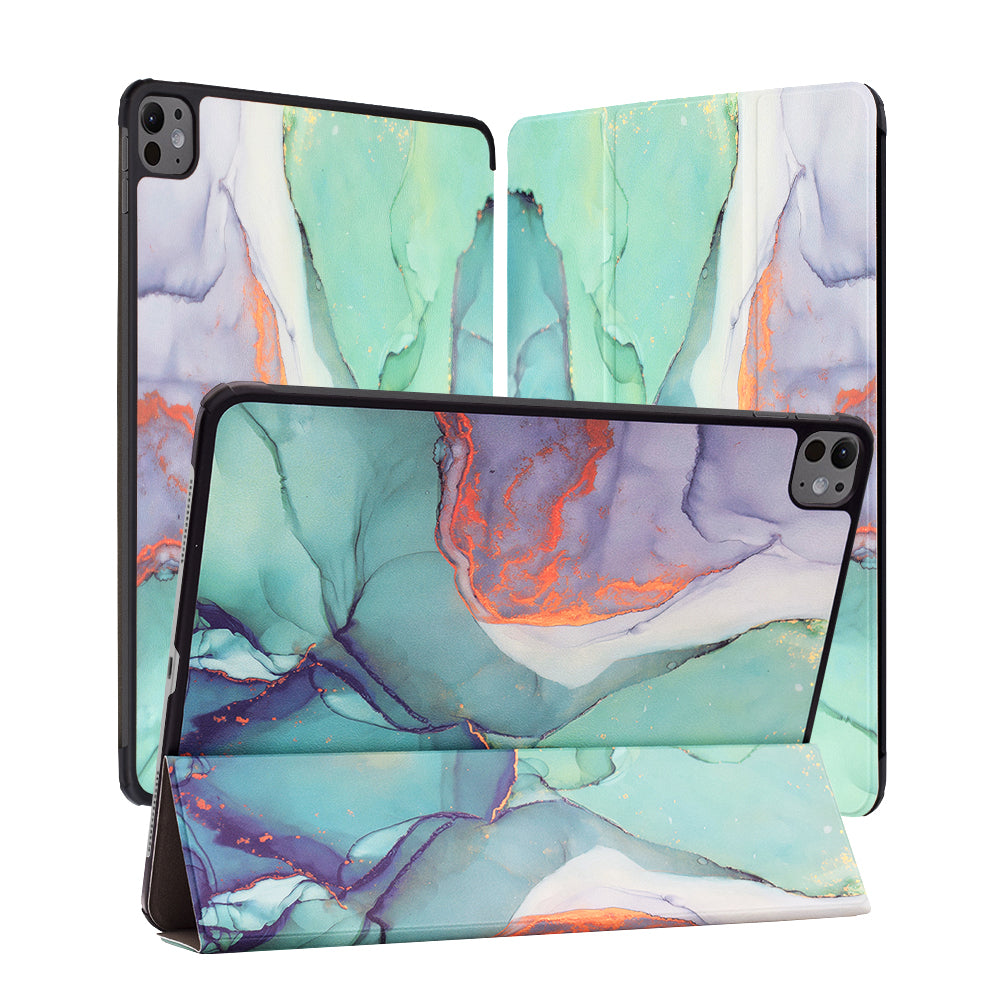 Techsuit - FoldPro - iPad Pro 13 (2024) / iPad Pro 13 (2025) - Green Time
