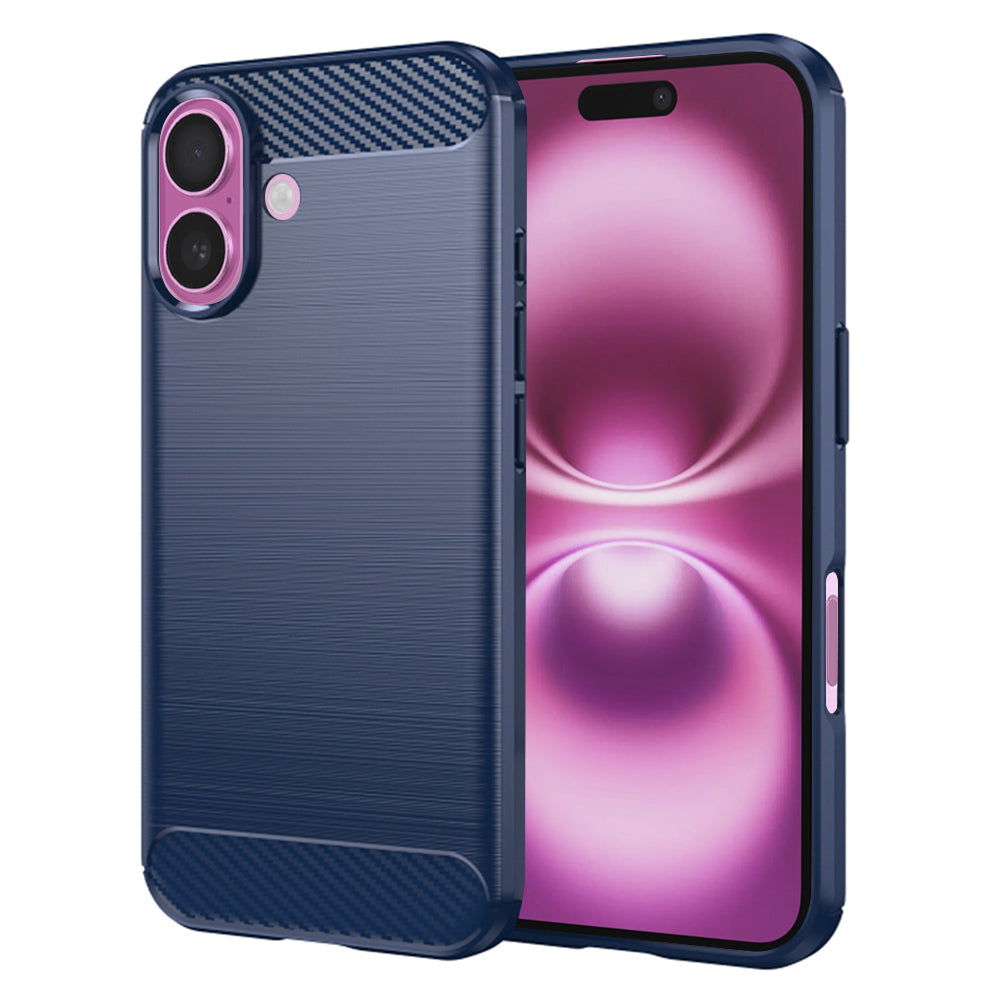 Techsuit - Carbon Silicone - iPhone 16 Plus - Blue