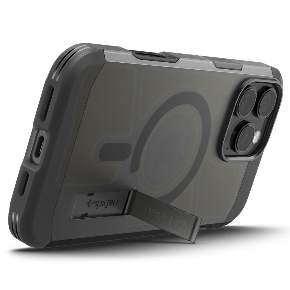 Spigen Husa de protectie Spigen Tough Armor MagSafe (ACS09072) compatibil cu iPhone 16 Pro, Frost Black – imagine 7