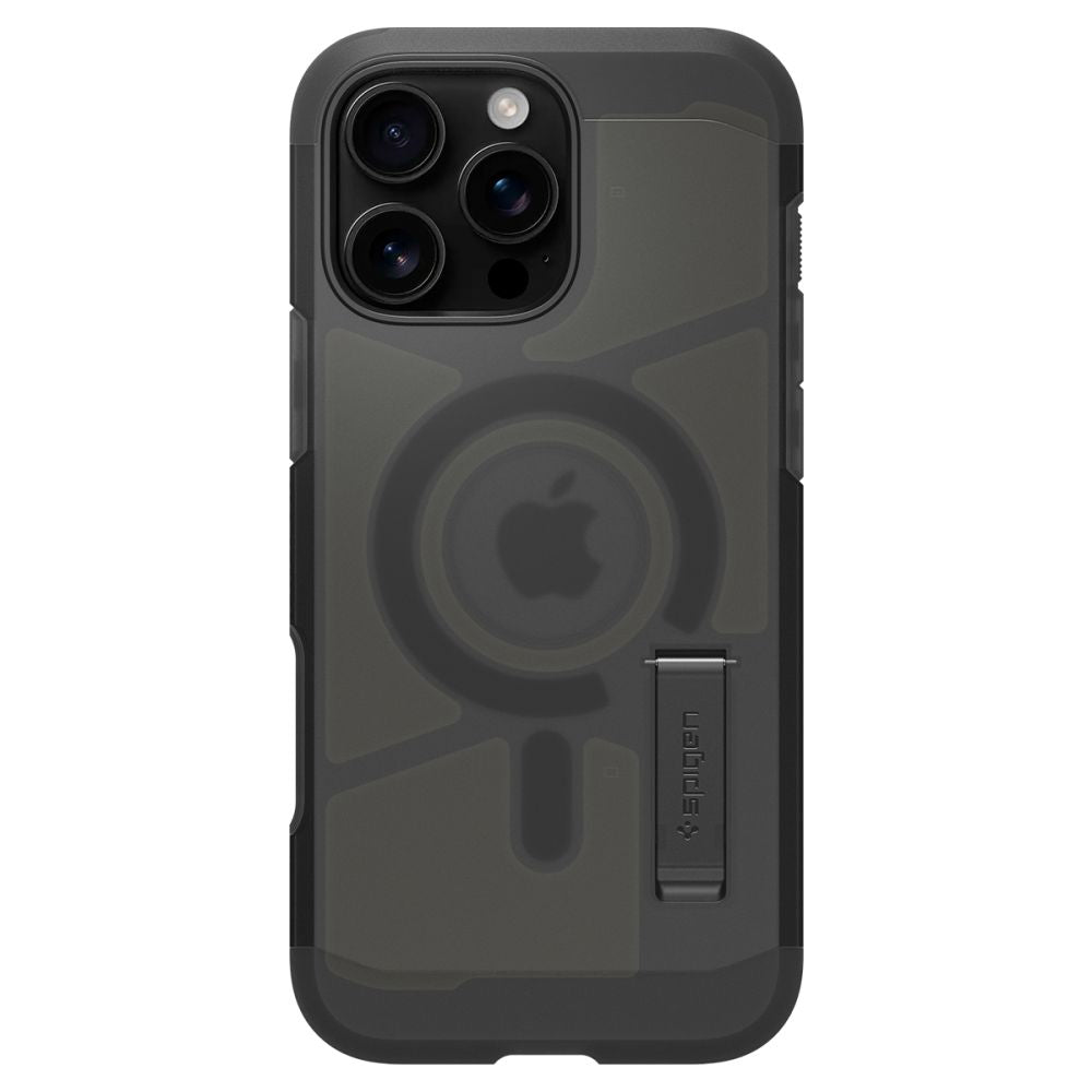 Spigen Husa de protectie Spigen Tough Armor MagSafe (ACS09072) compatibil cu iPhone 16 Pro, Frost Black – imagine 4