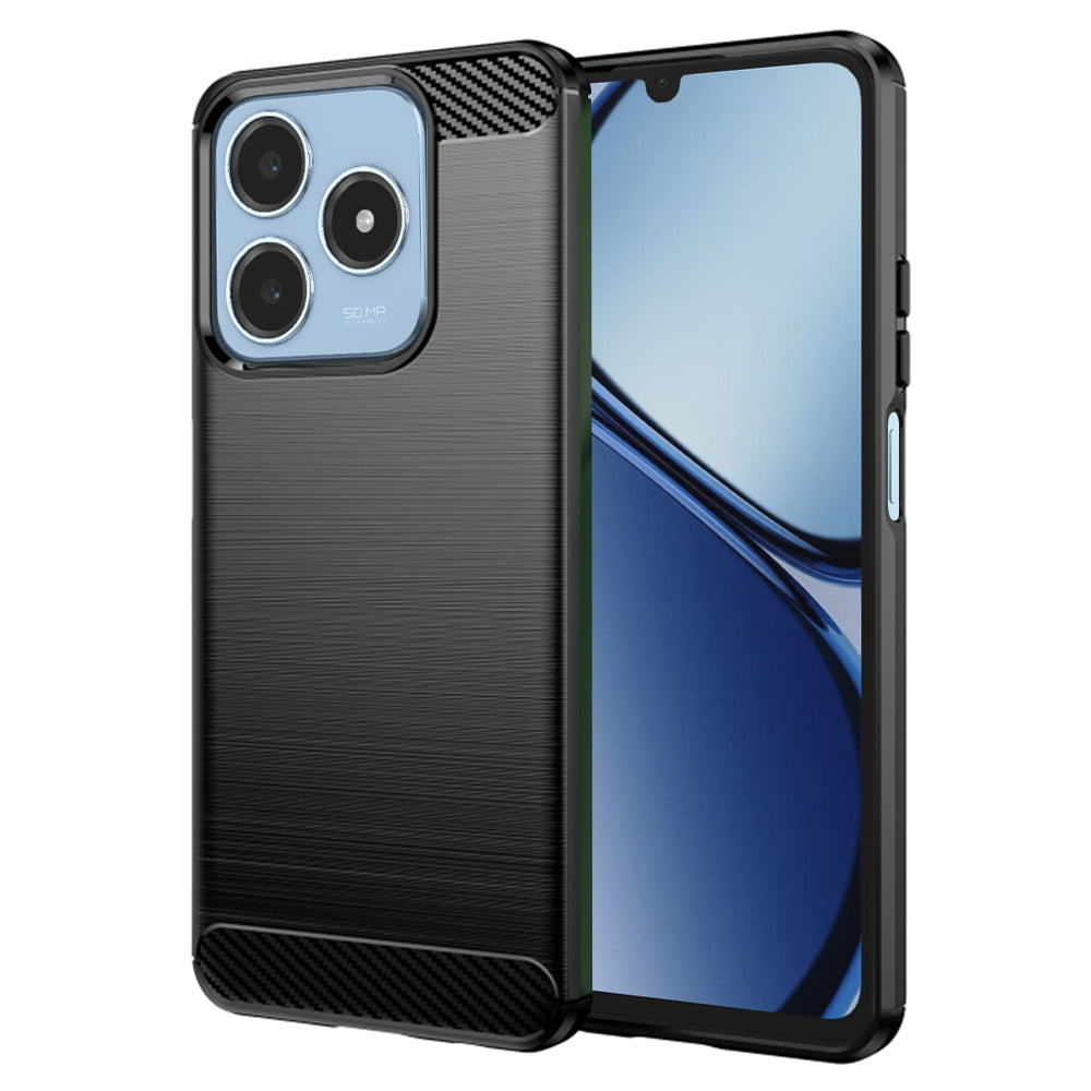 Techsuit - Carbon Silicone - Realme C61 / Realme C63 - Black