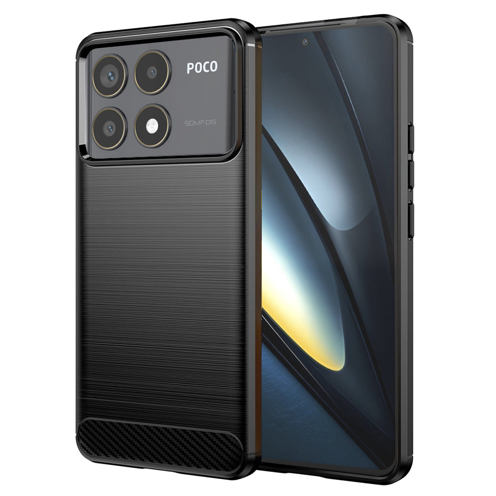 Techsuit - Carbon Silicone - Xiaomi Poco F6 Pro - Black