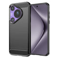 Techsuit - Carbon Silicone - Huawei Pura 70 Pro - Black