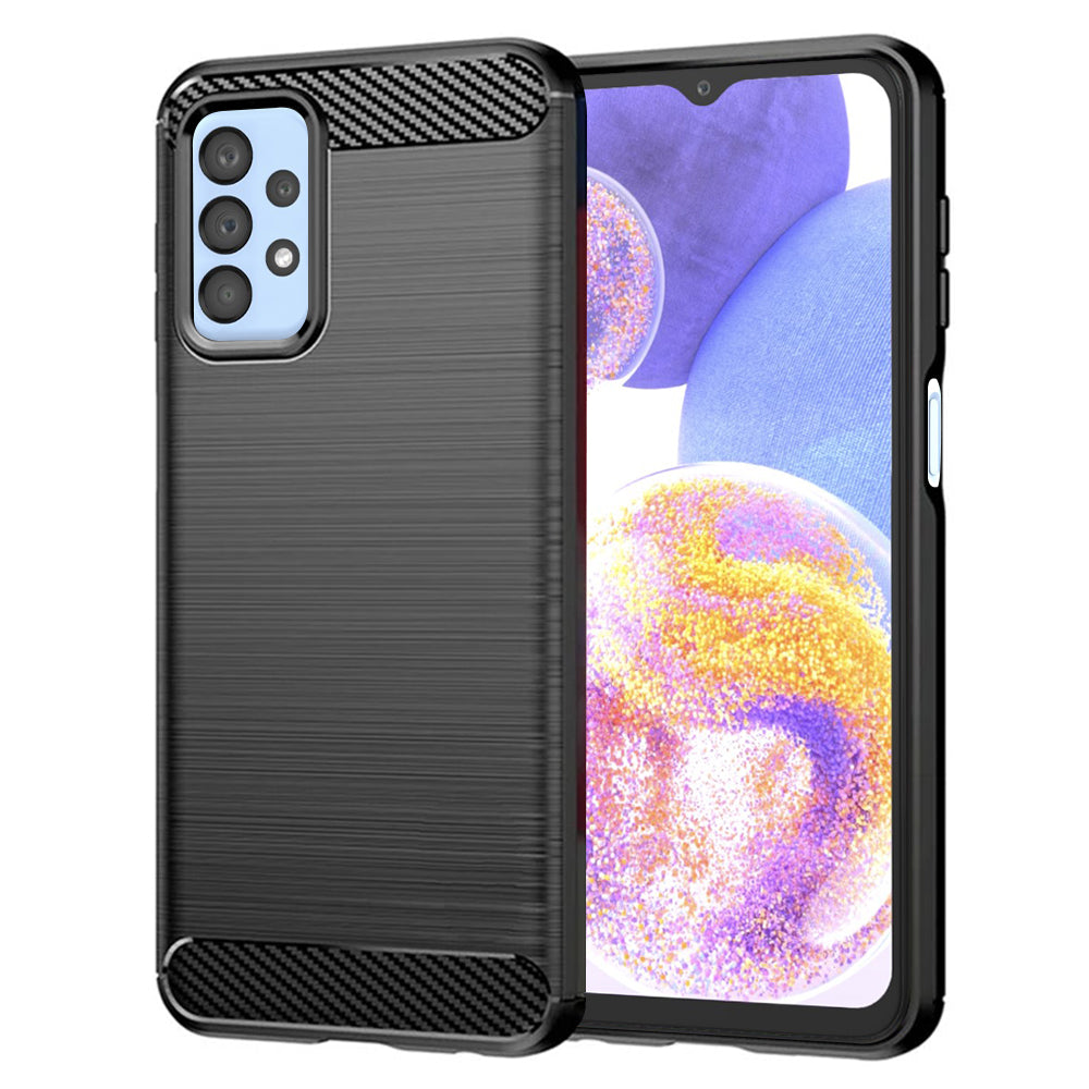 Techsuit - Carbon Silicone - Samsung Galaxy A23 4G / A23 5G - Black
