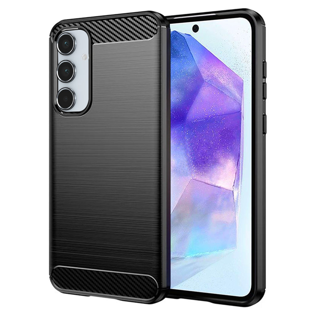 Techsuit - Carbon Silicone - Samsung Galaxy A55 5G - Black
