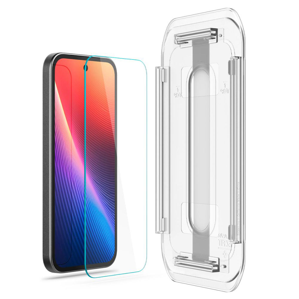 Spigen - (2 pack) Glas.tR EZ-FIT (AGL08938) - Google Pixel 9a - Clear