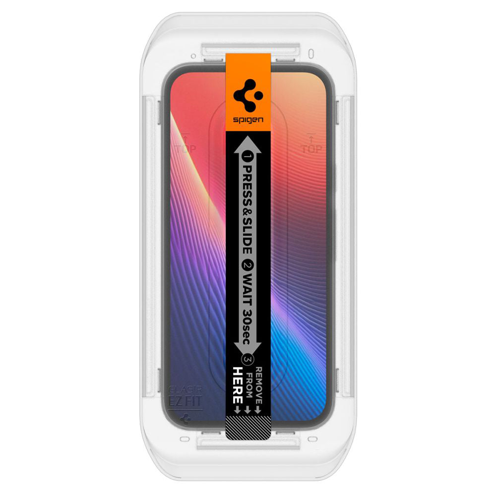 Spigen - (2 pack) Glas.tR EZ-FIT (AGL08938) - Google Pixel 9a - Clear