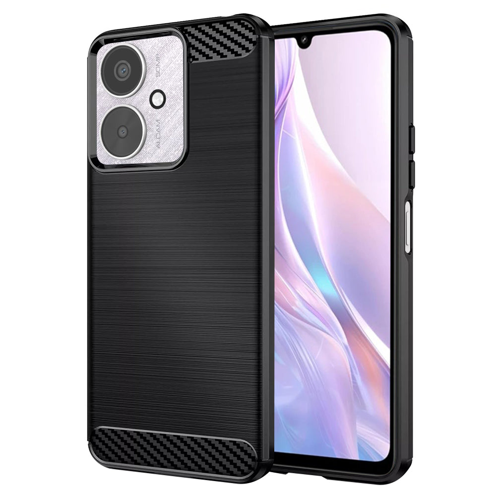 Techsuit - Carbon Silicone - Xiaomi Redmi 13C 4G / Redmi 13C 5G / Poco C65 - Black