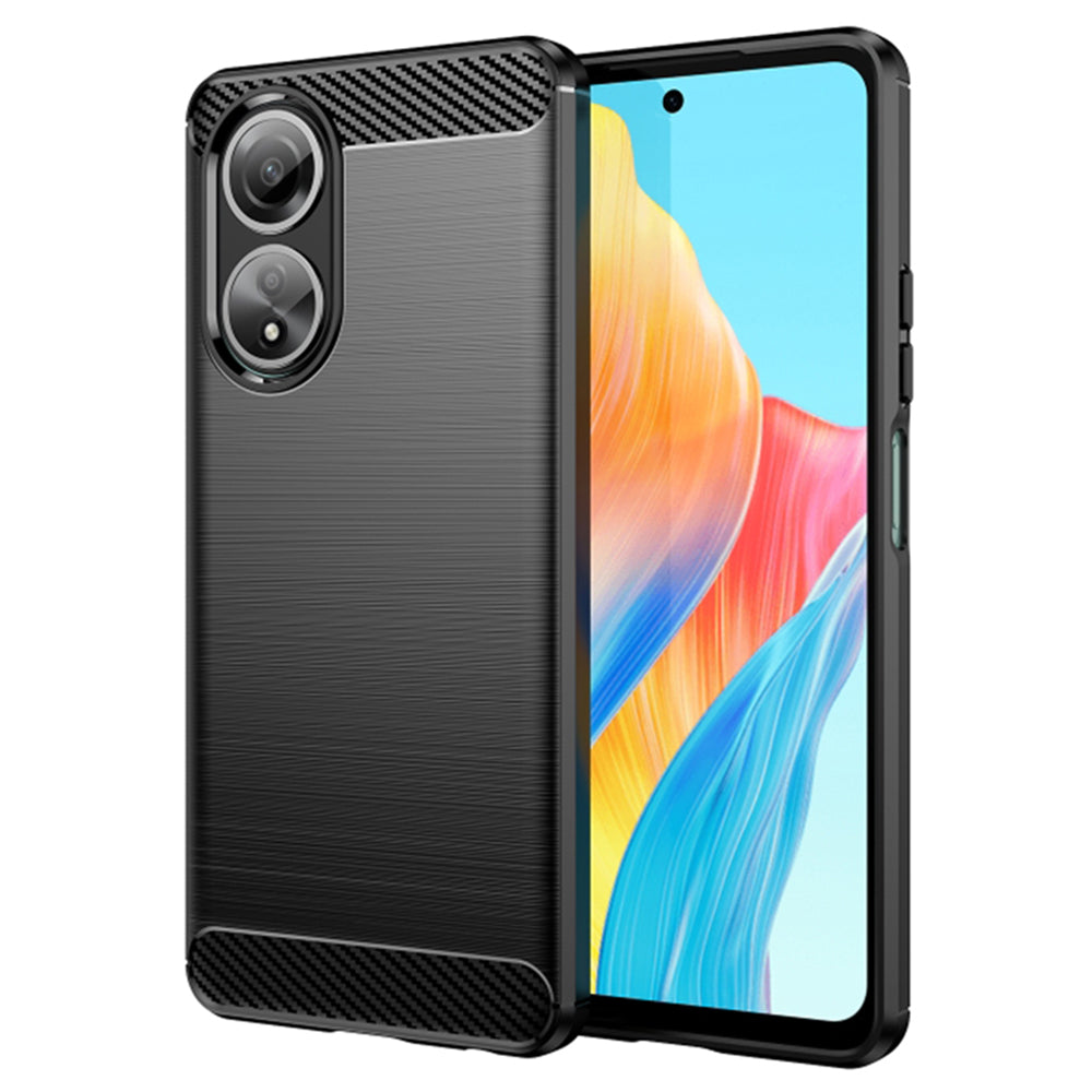 Techsuit - Carbon Silicone - Oppo A58 4G - Black