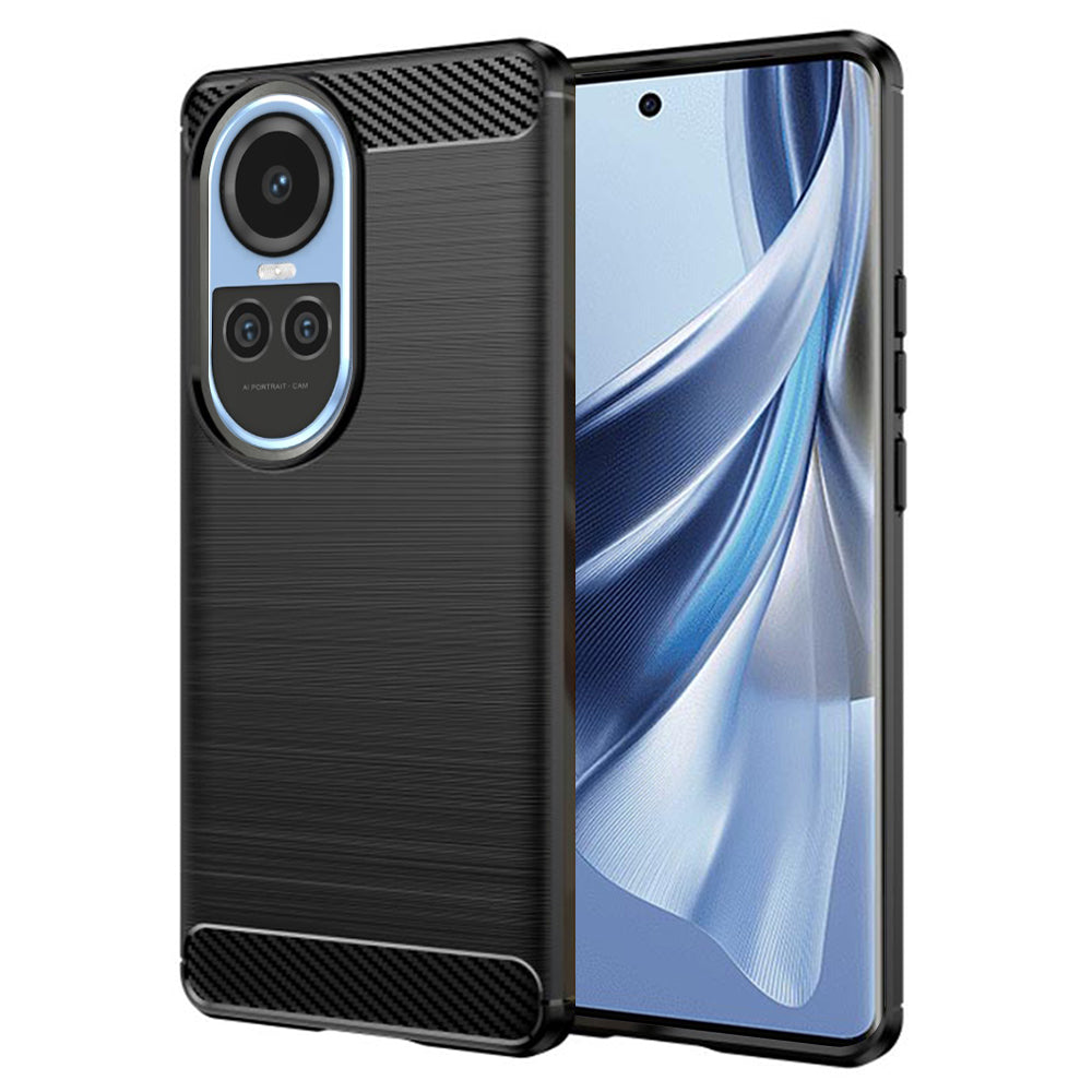 Techsuit - Carbon Silicone - Oppo Reno10 / Reno10 Pro - Black