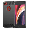 TechSuit - Carbon Silicone - iPhone SE 2, SE 2020 / iPhone SE 3, SE 2022 - Black