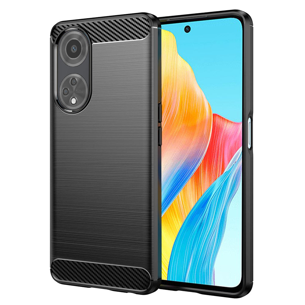 Techsuit - Carbon Silicone - Oppo A98 5G - Black