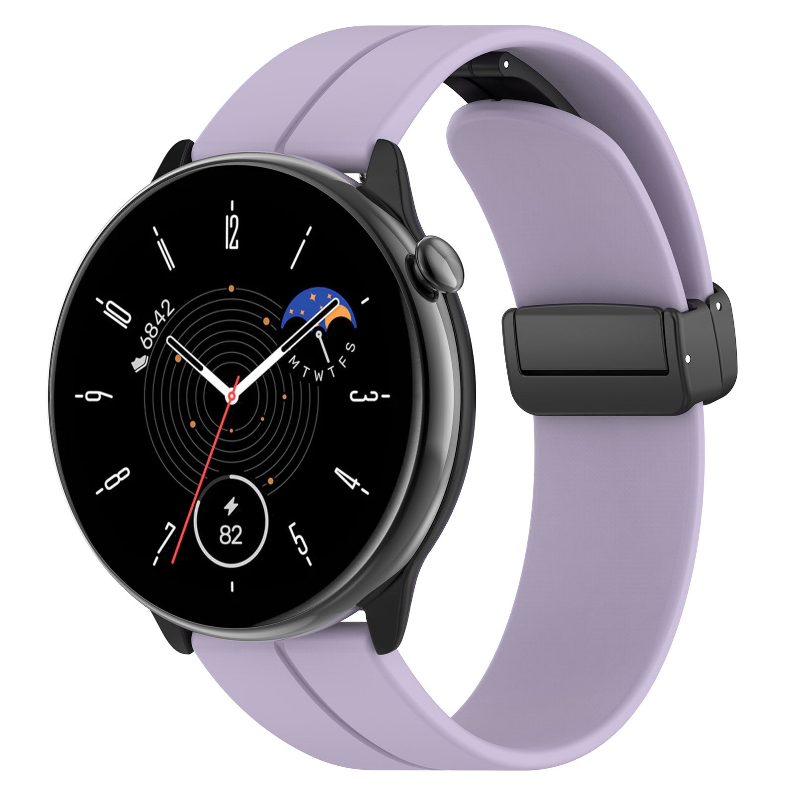 Techsuit - Watchband 18mm (W011) - Huawei Watch GT 4 (41mm)/W1/Honor Watch S1/Garmin Venu 2S/Vivoactive 4S - Purple
