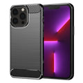 Techsuit - Carbon Silicone - iPhone 13 Pro - Black