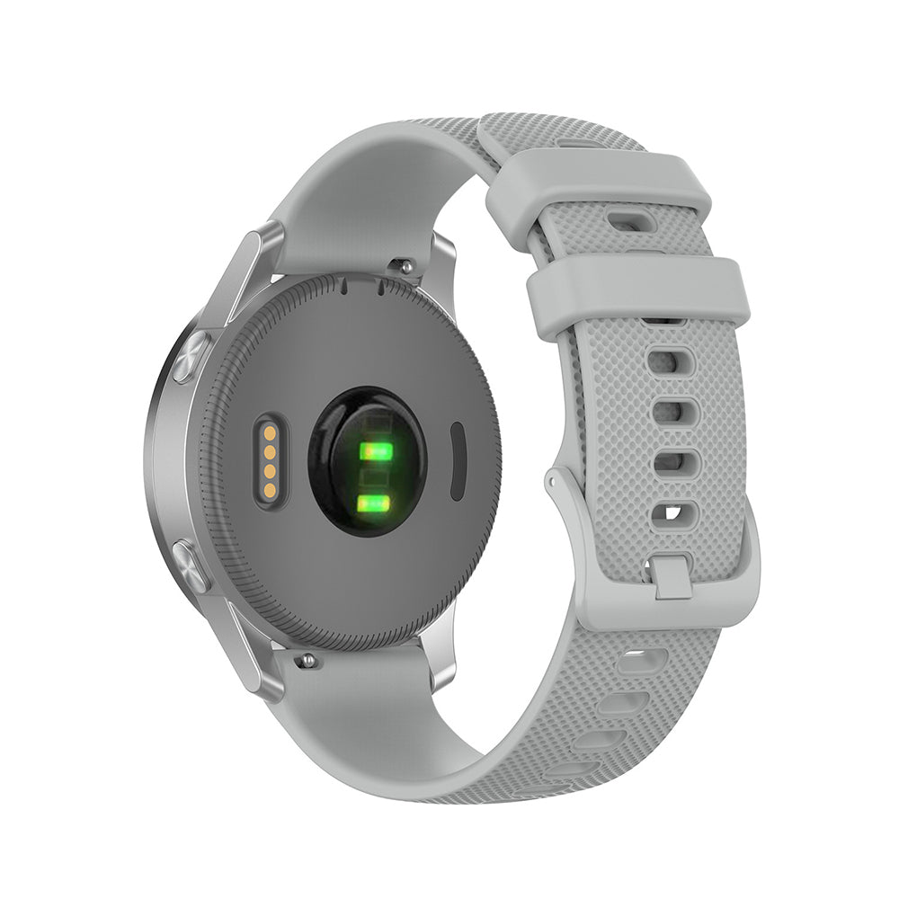 Techsuit - Watchband 18mm (W006) - Huawei Watch GT 4 (41mm)/W1/Honor Watch S1/Garmin Venu 2S/Vivoactive 4S - Gray