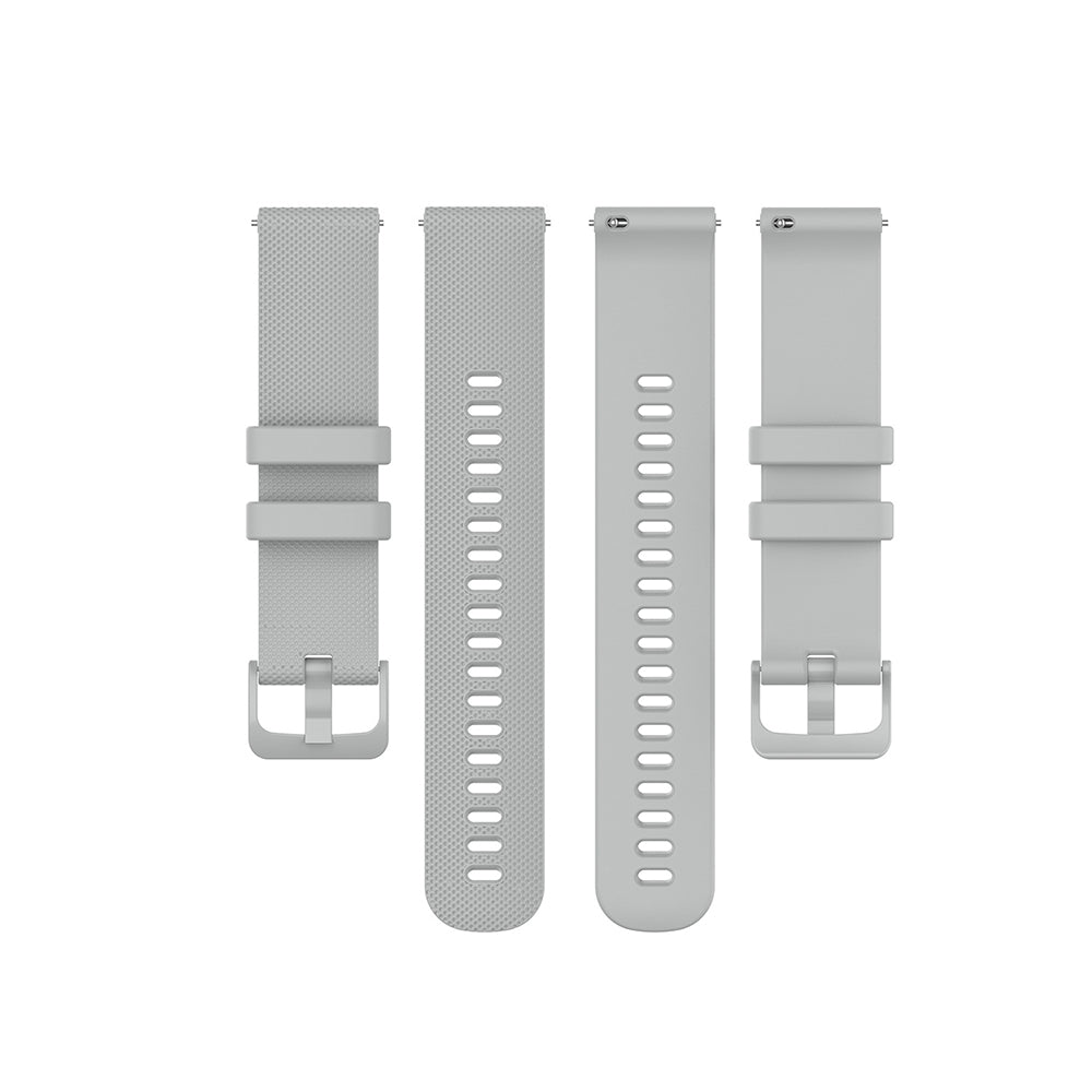 Techsuit - Watchband 18mm (W006) - Huawei Watch GT 4 (41mm)/W1/Honor Watch S1/Garmin Venu 2S/Vivoactive 4S - Gray